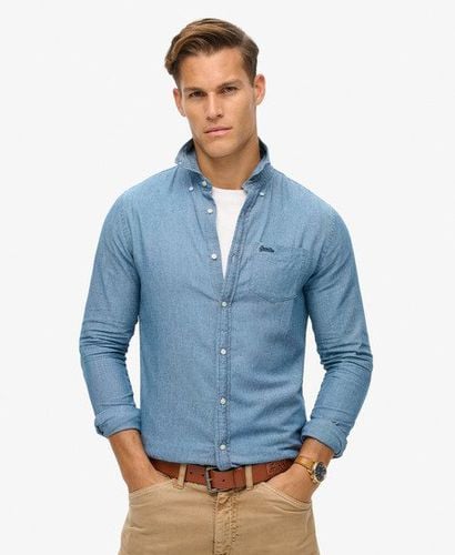 Men's Langärmeliges Oxfordhemd aus Baumwolle - Größe: S - Superdry - Modalova