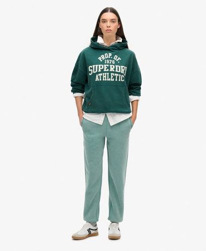 Women's Essential Logo Cuffed Joggers Blue / Oil Blue - Size: 12 - Superdry - Modalova