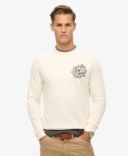 Men's Tattoo Graphic Sweatshirt Cream - Size: S - Superdry - Modalova