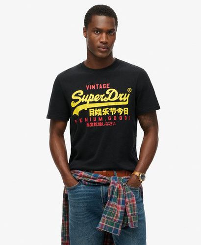 Men's Vintage Logo Duo T-Shirt Black / Jet Black - Size: L - Superdry - Modalova