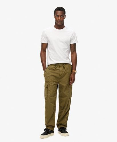 Men's Baggy Parachute Pants Green / Burnt Olive - Size: 34/34 - Superdry - Modalova