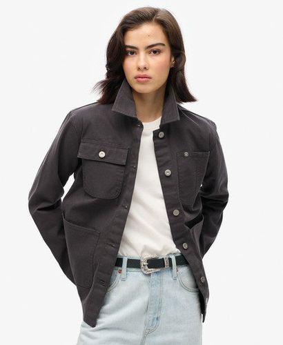 Damen Bestickte Chore-Jacke - Größe: 42 - Superdry - Modalova