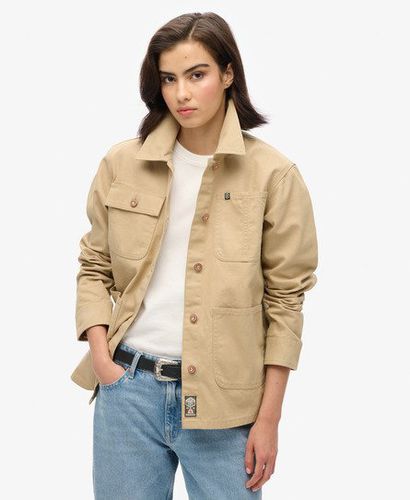 Damen Bestickte Chore-Jacke - Größe: 38 - Superdry - Modalova