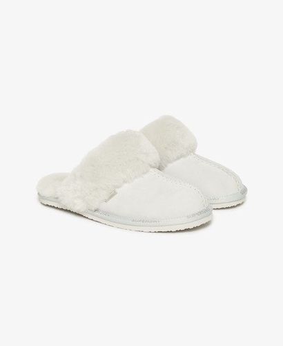 Women's Suede Mule Slippers Grey - Size: 3-4 - Superdry - Modalova