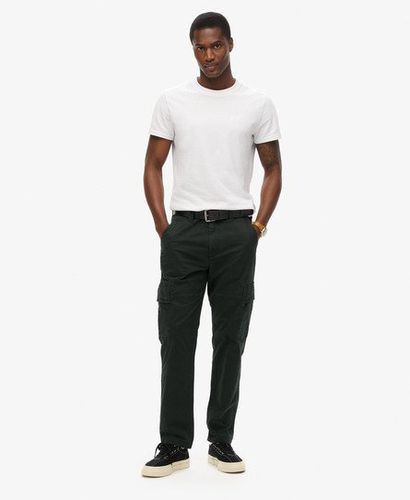 Men's Organic Cotton Core Cargo Pants Dark Grey / Washed Black - Size: 31/32 - Superdry - Modalova