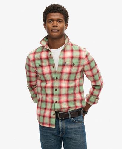 Herren Karierte Vintage Hemdjacke - Größe: L - Superdry - Modalova