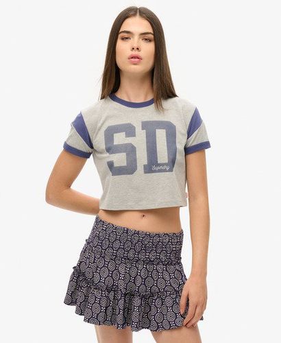 Damen Gestufter Jersey-Minirock - Größe: 42 - Superdry - Modalova