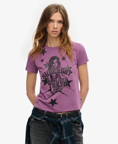 Damen Besonders Figurbetontes Pop Archive T-Shirt - Größe: 42 - Superdry - Modalova