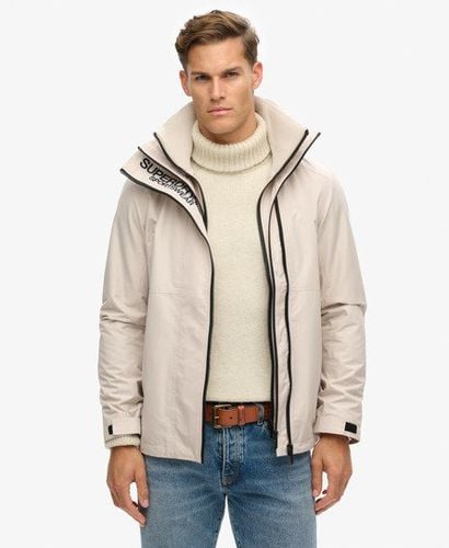 Men's Hooded Yachter SD Windbreaker Jacket Beige / Chateau Gray - Size: M - Superdry - Modalova