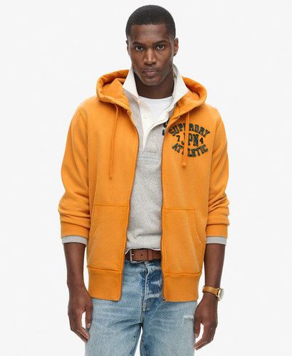 Men's Vintage Athletic Zip Hoodie Gold / Track Gold - Size: L - Superdry - Modalova