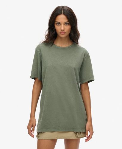 Women's Oversized Classic Essential T-Shirt Green / Washed Jewel Green - Size: XL - Superdry - Modalova