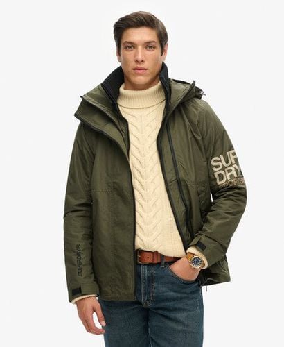 Men's Hooded Yachter SD Windbreaker Jacket Khaki / Army Khaki - Size: Xxl - Superdry - Modalova