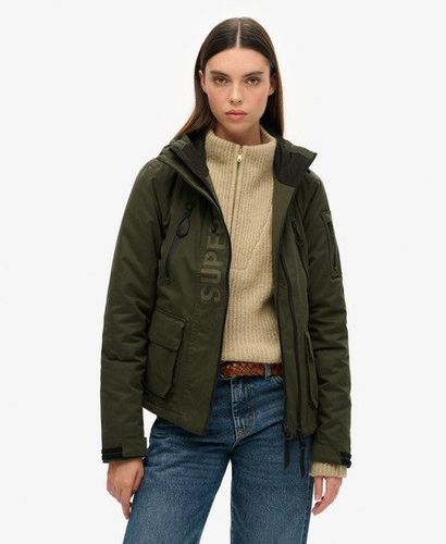 Women's Ultimate Microfibre SD-Wind Jacket Green / Surplus Goods Olive - Size: 14 - Superdry - Modalova