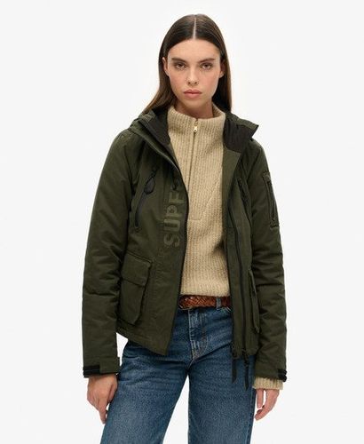 Women's Ultimate Microfibre SD-Wind Jacket Green / Surplus Goods Olive - Size: 8 - Superdry - Modalova