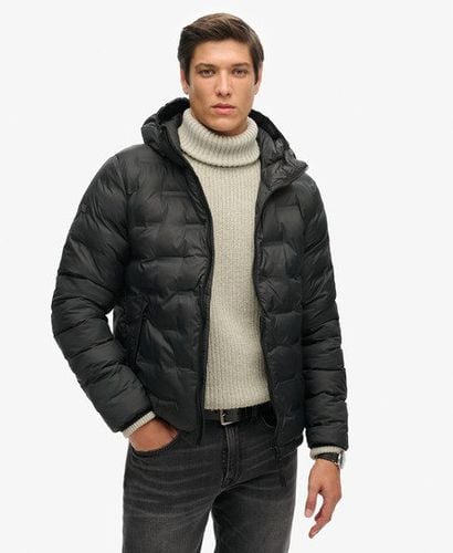 Men's Classic Quilted Short Puffer Jacket, Black, Size: L - Superdry - Modalova