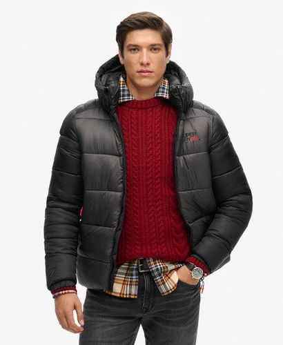 Herren Sports Steppjacke im Farbblock-Design mit Kapuze - Größe: M - Superdry - Modalova