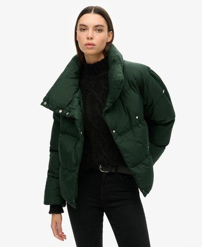 Women's Short Puffer Coat Green / Forest Green - Size: 10 - Superdry - Modalova