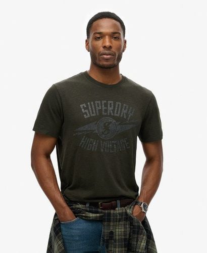 Herren T-Shirt mit Rocker-Grafik im Retro-Look, Größe: XXL - Superdry - Modalova