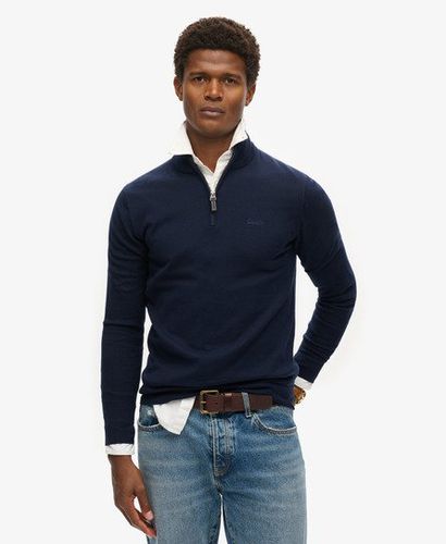 Herren Henley-Strickpullover aus Baumwoll-Kaschmirgemisch - Größe: Xxxl - Superdry - Modalova