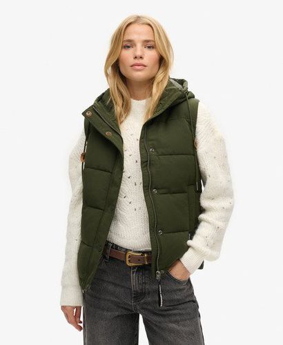 Women's Damen Everest Steppweste mit Kapuze, Größe: 38 - Größe: 38 - Superdry - Modalova