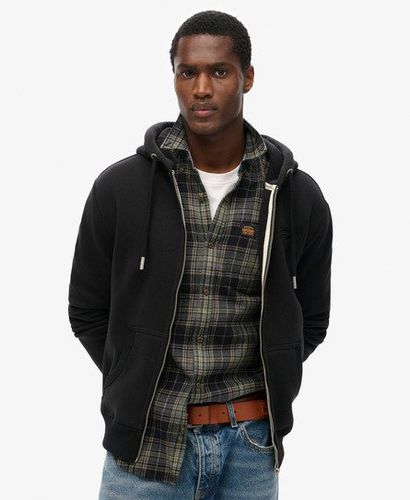 Men's Kapuzenjacke aus Bio-Baumwolle mit Gesticktem Vintage Logo - Größe: XS - Superdry - Modalova