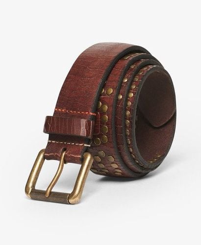 Men's Logo Goods Belt Brown - Size: S - Superdry - Modalova