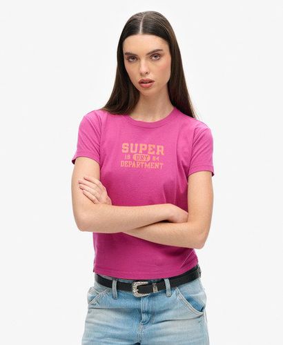 Damen Tailliertes Super Athletics T-Shirt - Größe: 36 - Superdry - Modalova