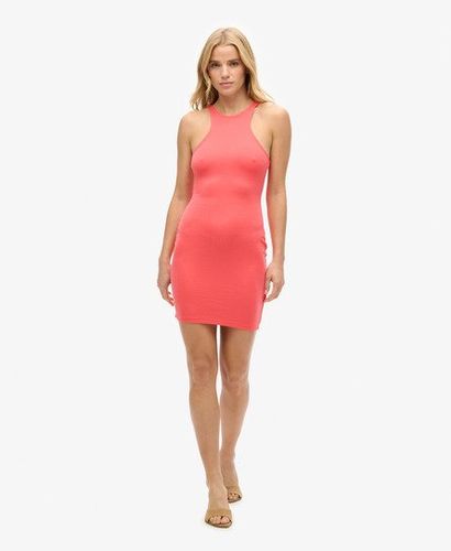 Women's Jersey Racer Mini Dress Pink / Cayenne Pink - Size: 14 - Superdry - Modalova