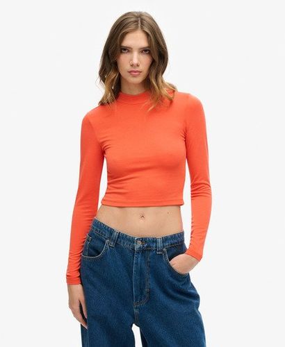 Damen Langärmeliges Oberteil mit Rückenausschnitt - Größe: 44 - Superdry - Modalova