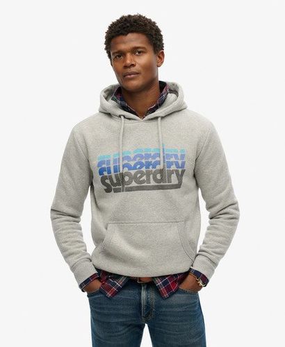 Men's Stacked Hoodie Grey / Grey Marl - Size: Xxl - Superdry - Modalova