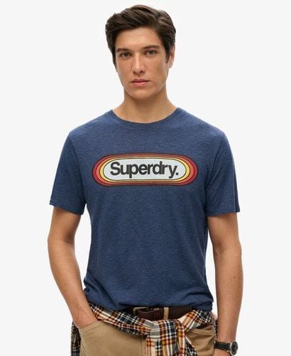 Men's Archive Graphic T-Shirt Navy / Eclipse Navy Marl - Size: M - Superdry - Modalova