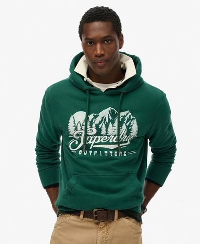 Men's Outfitters Hoodie Green / Erin Green - Size: M - Superdry - Modalova