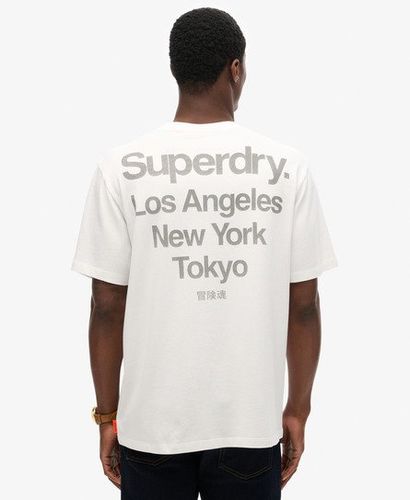 Men's Core Logo City T-shirt White / Optic - Size: S - Superdry - Modalova