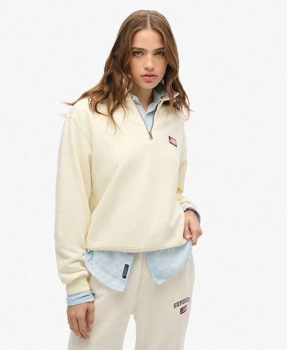 Damen Athletic Essentials Oberteil mit Rv-kragen - Größe: 40 - Superdry - Modalova