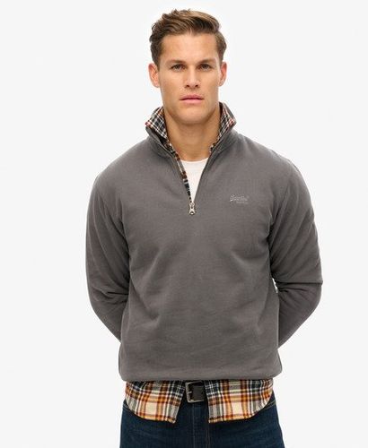 Herren Essential Henley Sweatshirt mit Logo - Größe: XL - Superdry - Modalova