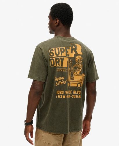 Men's Trade Tools Loose T-Shirt Green / Surplus Goods Olive Green - Size: L - Superdry - Modalova