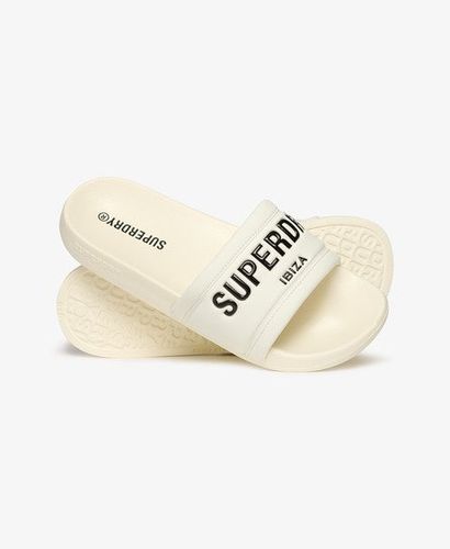 Women's City Luxe Pool Sliders White / Off White - Size: 7-8 - Superdry - Modalova