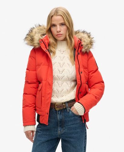 Damen Everest Bomberjacke mit Kapuze - Größe: 38 - Superdry - Modalova