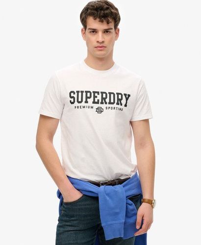 Men's Core Sports T-shirt White / Optic - Size: L - Superdry - Modalova