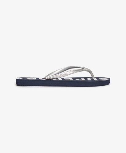 Women's Code Core Sport Flip Flops Navy / Eclipse Navy/Metallic Silver - Size: S - Superdry - Modalova