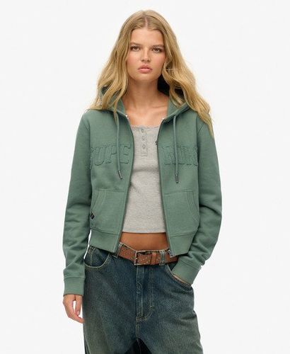 Women's Kurzes Athletic Essentials Hoodie mit Reißverschluss - Größe: 36 - Superdry - Modalova
