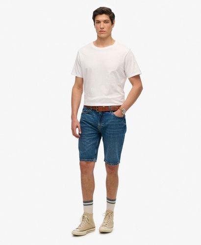 Men's Vintage Straight Shorts Blue / Buck Blue - Size: 36 - Superdry - Modalova