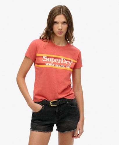 Women's Venue Outdoors Fitted T-shirt Red / Baked Apple Red - Size: 10 - Superdry - Modalova