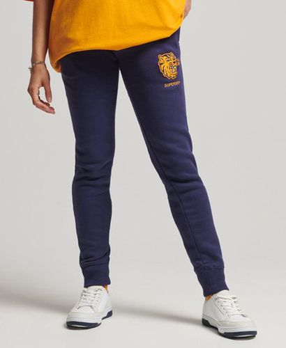 Women's Vintage Collegiate Joggers Navy / Rinse Navy - Size: 10 - Superdry - Modalova