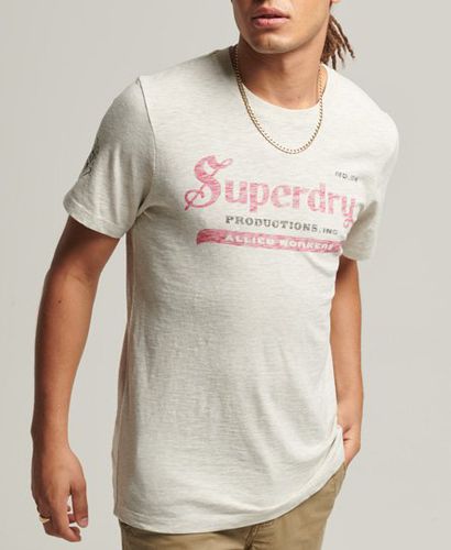Men's Vintage Merch Store T-Shirt - Größe: S - Superdry - Modalova
