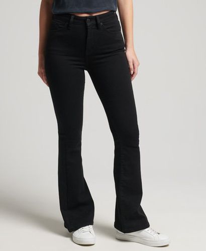Damen Jeans aus Bio-Baumwolle mit Ausgestelltem Bein und Hohem Bund - Größe: 32/31 - Superdry - Modalova