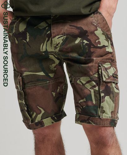 Men's Organic Cotton Vintage Core Cargo Heavy Shorts / Outline Camo Dark - Size: 28 - Superdry - Modalova