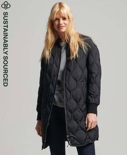 Women's Studios Longline Quilted Coat - Size: 10 - Superdry - Modalova