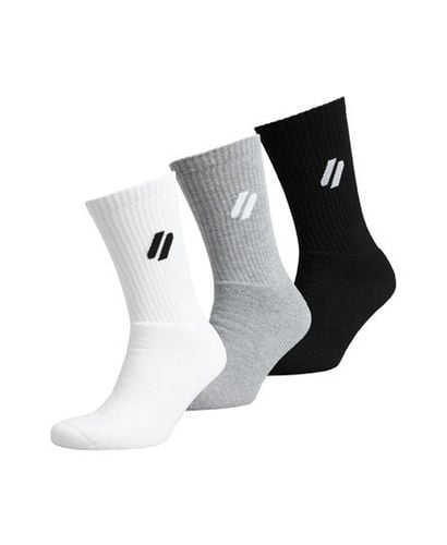 Men's Sport Coolmax Crew Socks / Mono Multipack - Size: M/L - Superdry - Modalova