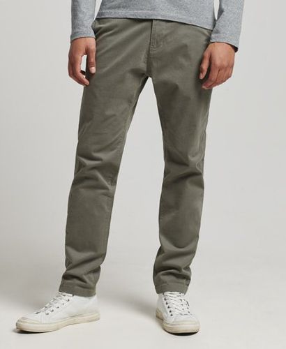 Men's Core Slim Chino Trousers Dark Grey / Core Dark Grey - Size: 30/32 - Superdry - Modalova